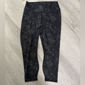 Fabletics Black PowerHold Galaxy Print Leggings